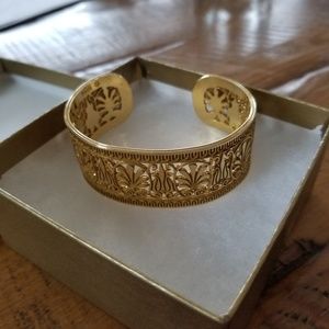 Gold cuff bracelet